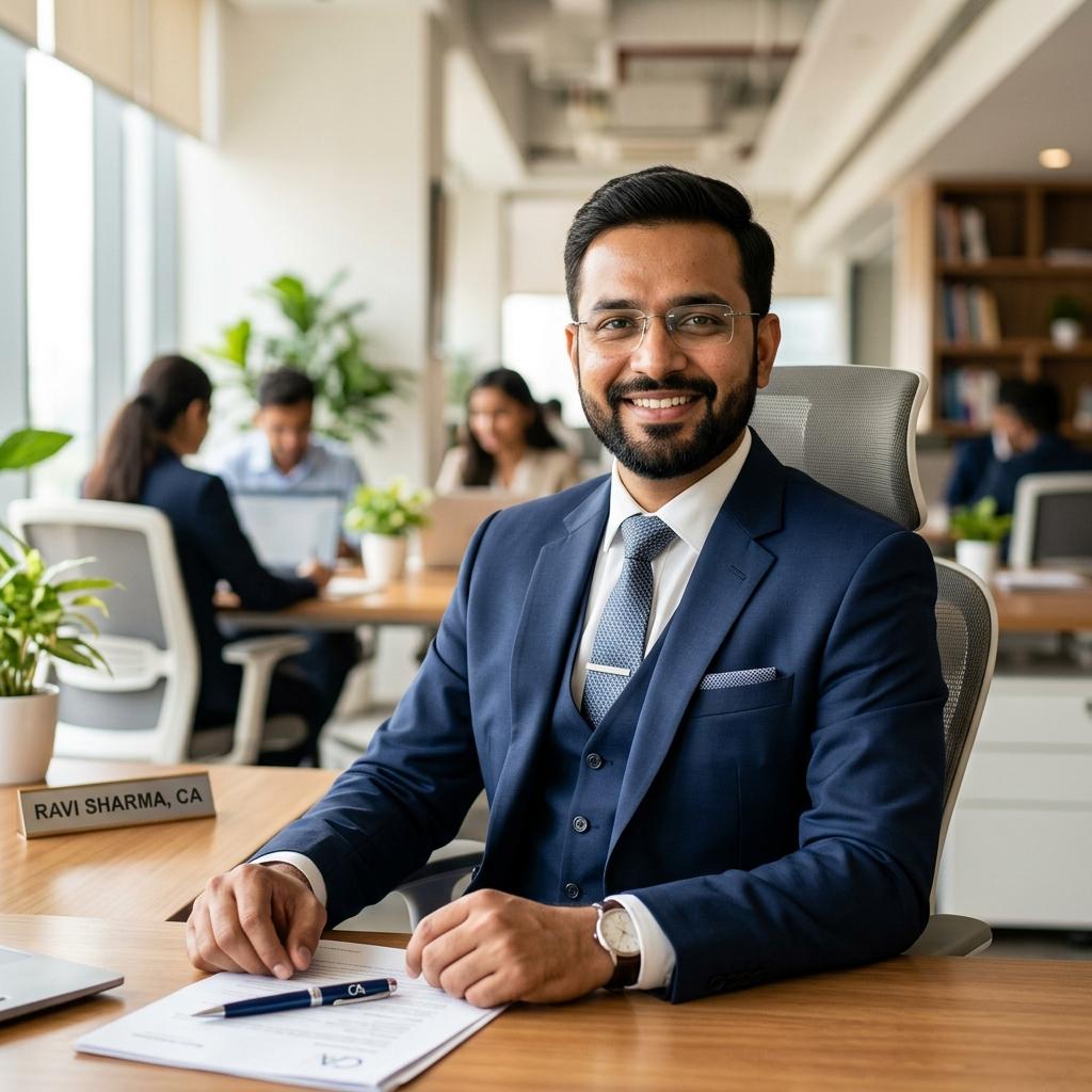 Chartered Accountant Ravi Sharma, Tax Lead at TaxAnchor